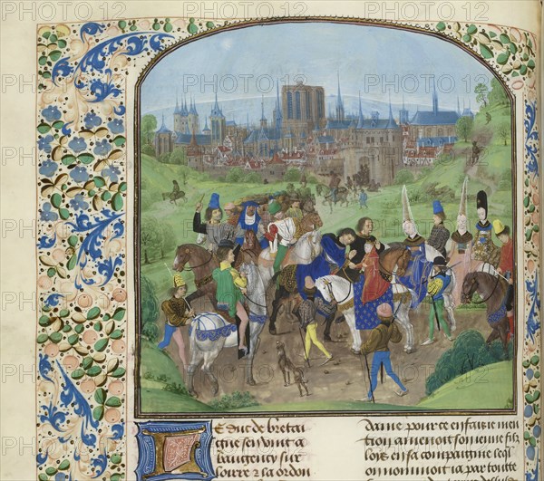 Arrival of Duke Louis II of Anjou in Paris, ca 1470-1475. Creator: Anonymous.