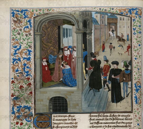 Coronation of Charles VI of France, ca 1470-1475. Creator: Anonymous.