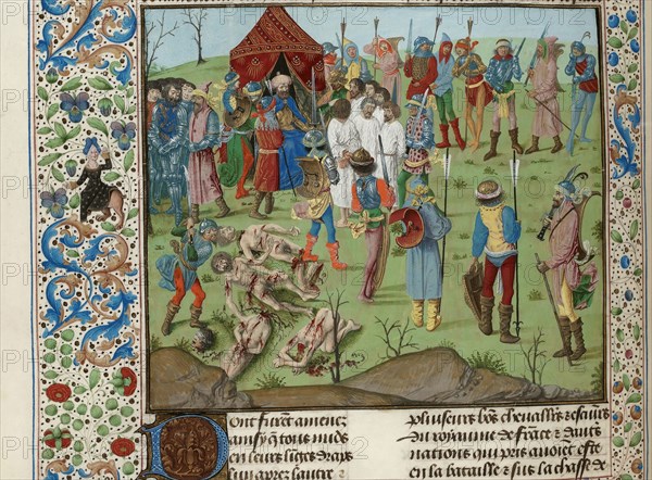 Masacre of the Christians after the Battle of Nicopolis, ca 1470-1475. Creator: Anonymous.