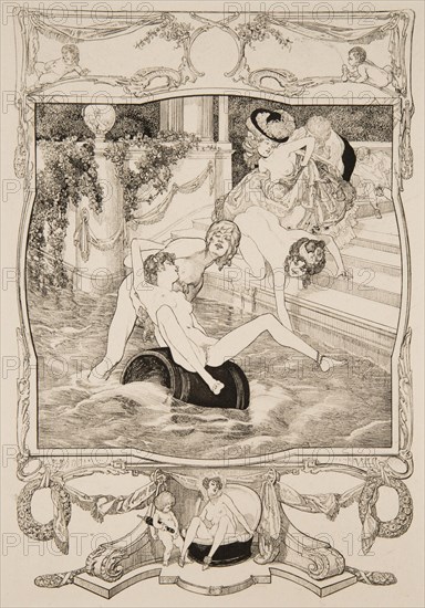 Collection of gallant and erotic fantasies. Creator: Bayros, Franz von