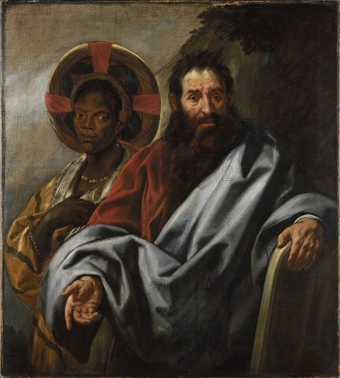 Moses and his Ethiopian wife Zipporah, Between 1645 and 1649. Creator: Jordaens, Jacob