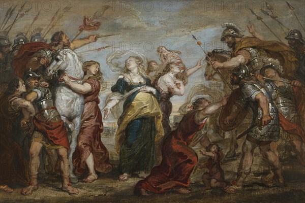 The Reconciliation of the Romans and the Sabines, c. 1655-1656. Creator: Egmont, Justus van