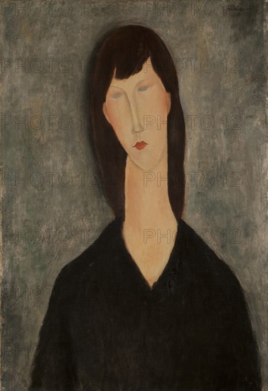 Buste de femme . Creator: Modigliani, Amedeo (1884-1920).