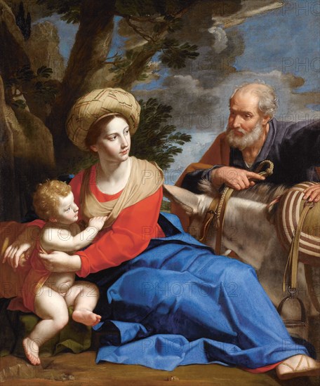 The Rest on the Flight into Egypt, c. 1640. Creator: Desubleo, Michele