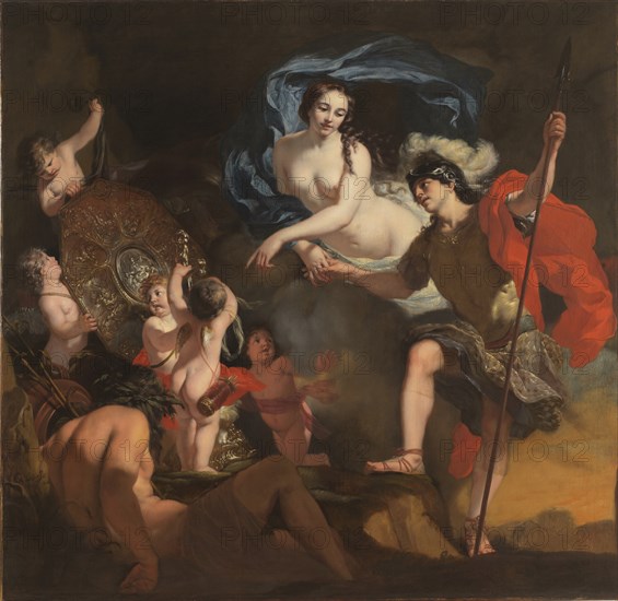 Venus Presenting Weapons to Aeneas, 1668. Creator: Lairesse, Gérard, de