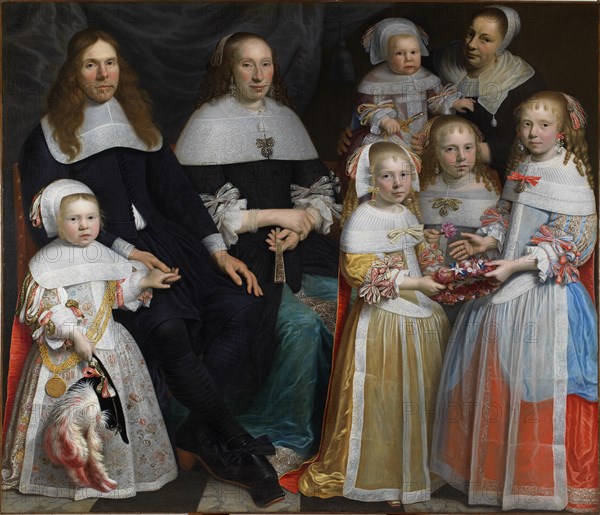 Meyndert Sonck with wife and children, 1662. Creator: Rotius, Jan Albertsz.