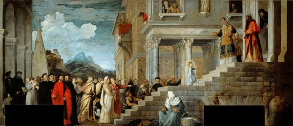 The Presentation of the Virgin at the Temple, 1534-1538. Creator: Titian