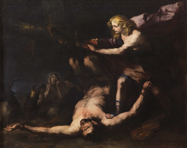 Apollo and Marsyas, c. 1660. Creator: Giordano, Luca
