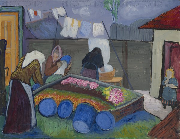 Washerwomen, 1904. Creator: Werefkin, Marianne, von (1860-1938).