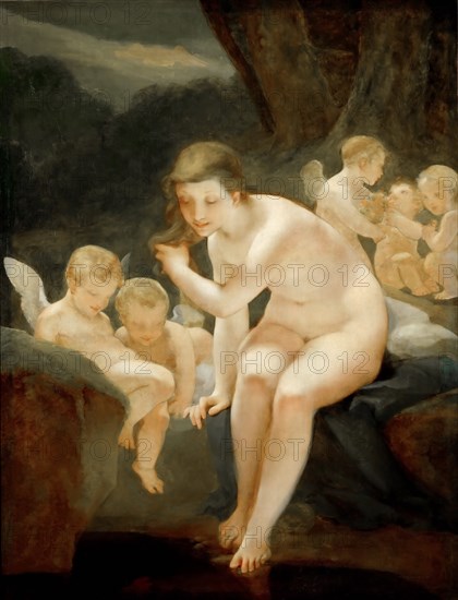 Venus Bathing, c. 1810. Creator: Prud'hon, Pierre-Paul