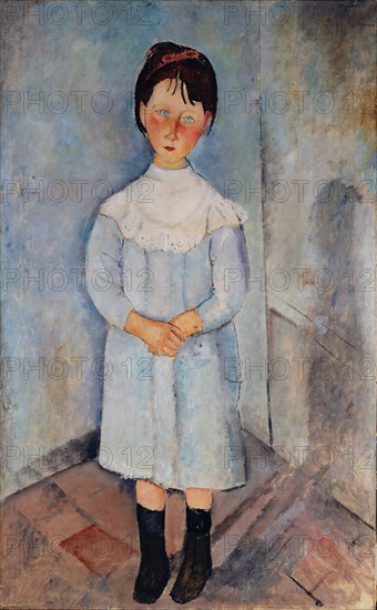 Fillette en bleu, 1918. Creator: Modigliani, Amedeo