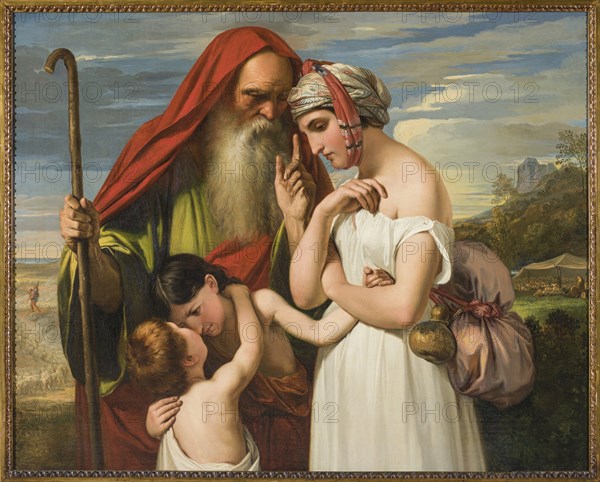 The Expulsion of Hagar, 1844. Creator: Bezzuoli, Giuseppe