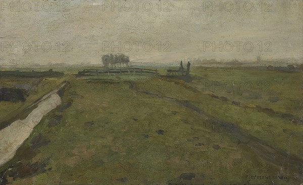 Landscape near Amsterdam, c. 1902. Creator: Mondrian, Piet