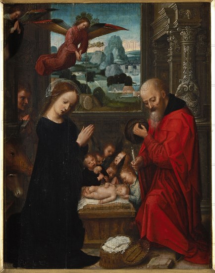 The Nativity of Christ, ca 1525-1550. Creator: Isenbrant, Adriaen