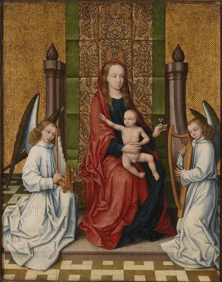 The Virgin and child enthroned, Between 1550 and 1560. Creator: Coffermans, Marcellus