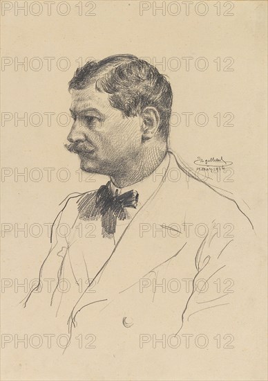 Self-Portrait, 1916. Creator: Engelhart, Josef