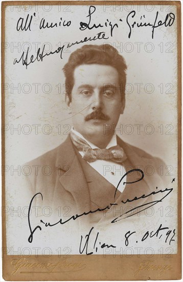 Portrait of the Composer Giacomo Puccini