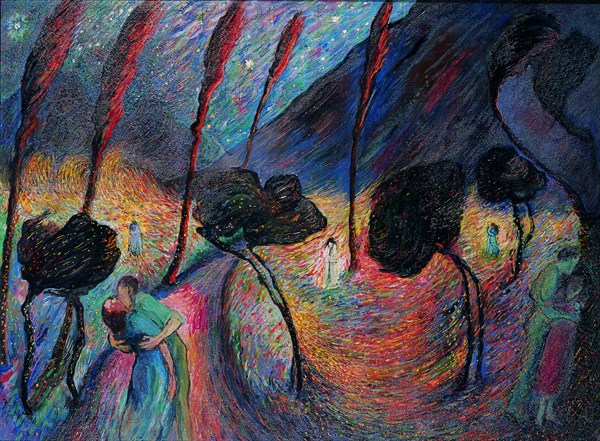 Whirl of Love, c. 1917. Creator: Werefkin, Marianne, von