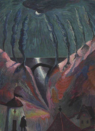 Fantastic Night, 1917. Creator: Werefkin, Marianne, von