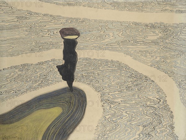 Woman at the Shoreline, 1910. Creator: Spilliaert, Léon