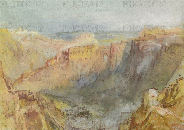 Luxembourg city from the Côte d'Eich, 1839-1840. Creator: Turner, Joseph Mallord William