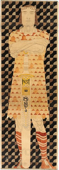 Frieze Design for the St. Louis 1904 World's Fair, 1904. Creator: Engelhart, Josef