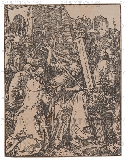 The Carrying of the Cross, from the series "The Small Passion", 1509. Creator: Dürer, Albrecht