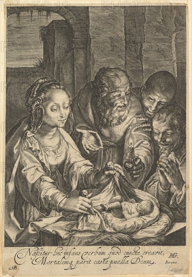 The Adoration of the Shepherds, after 1650. Creator: Abraham Blooteling.