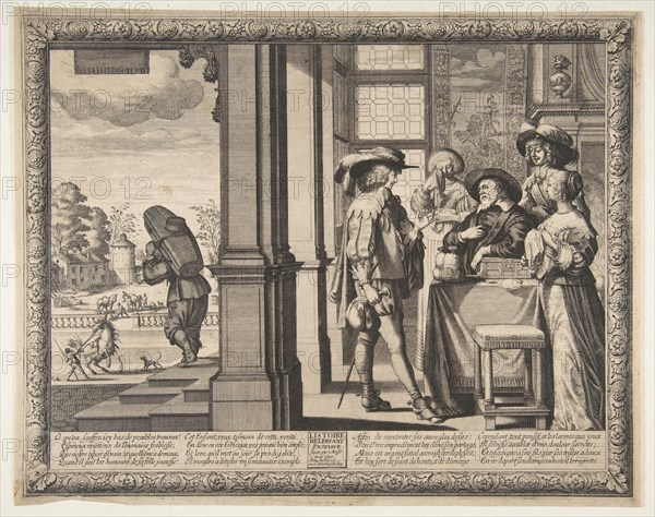 The Prodigal Son Leaves Home, ca. 1636. Creator: Abraham Bosse.