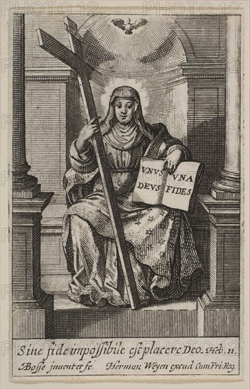 Faith, 1636. Creator: Abraham Bosse.