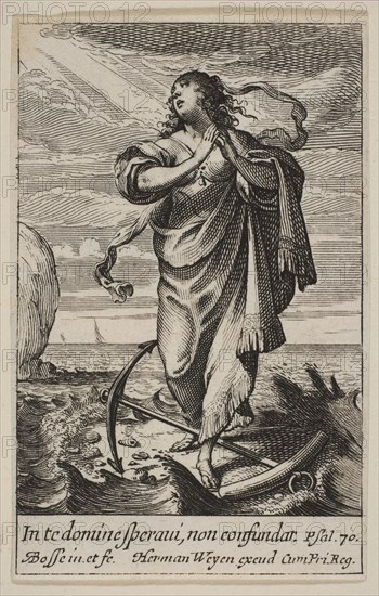 Hope, 1636. Creator: Abraham Bosse.