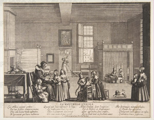 The School Mistress, ca. 1638. Creator: Abraham Bosse.