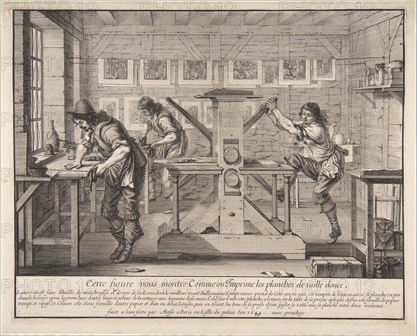 The Intaglio Printers, 1642. Creator: Abraham Bosse.