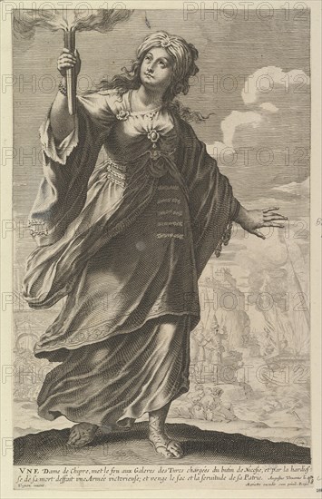 Une Dame de Chypre, 1647. Creator: Abraham Bosse.