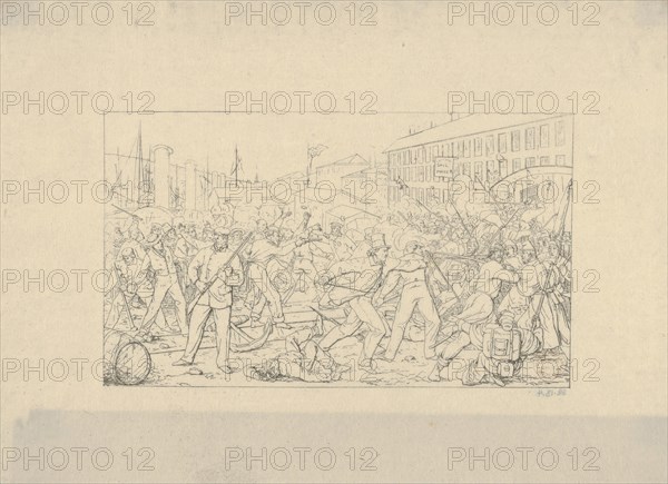 Battle in Baltimore, April 19, 1861