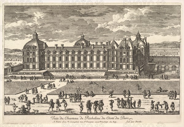 Veüe du Château de Richelieu du Côté du Parc, 17th century. Creator: Adam Perelle.