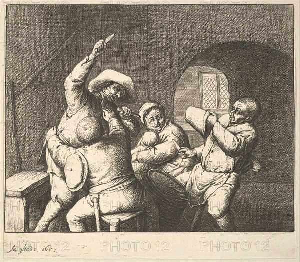 The Knife Thrust, 1610-85. Creator: Adriaen van Ostade.