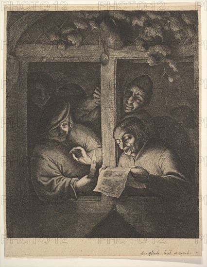 Singers at the Window, 1610-85. Creator: Adriaen van Ostade.