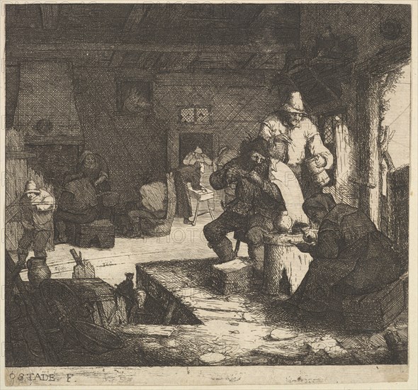 Smokers at the Inn, 1610-85. Creator: Adriaen van Ostade.