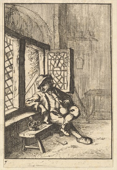 Man Sitting by a Window