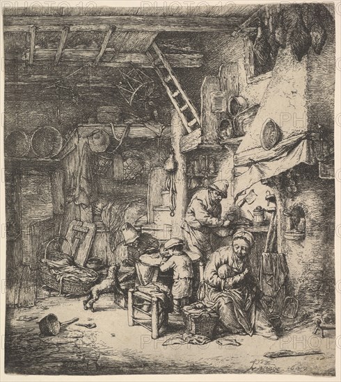 The Family, 1647. Creator: Adriaen van Ostade.
