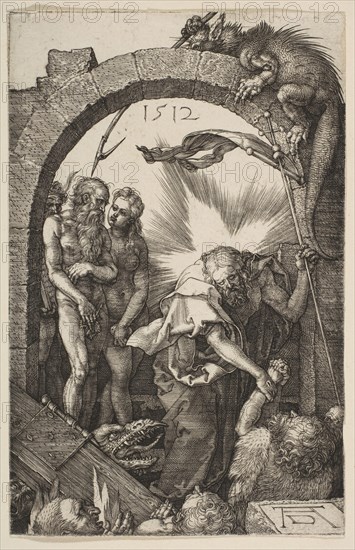 Christ in Limbo, from The Passion, 1512. Creator: Albrecht Durer.