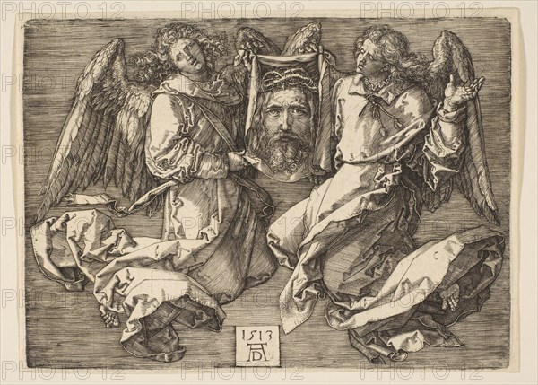 The Sudarium Displayed by Two Angels, 1513. Creator: Albrecht Durer.