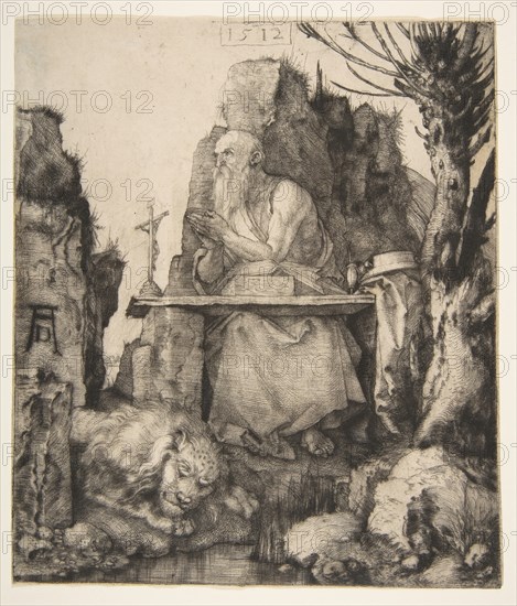 Saint Jerome by the Pollard Willow, 1512. Creator: Albrecht Durer.