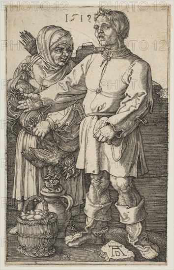 The Peasant Couple at Market, 1519. Creator: Albrecht Durer.