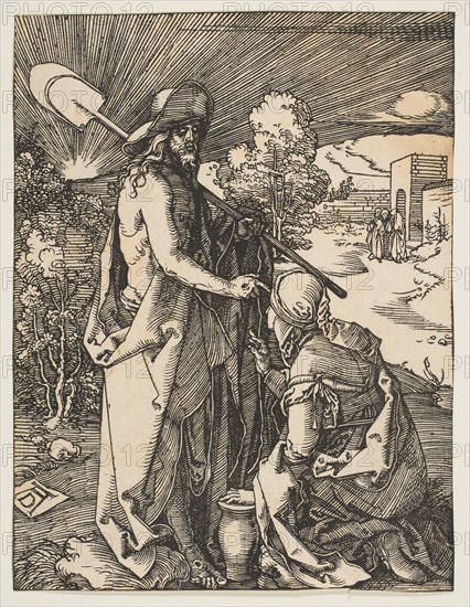 Christ Appearing to Mary Magdalen, from The Small Passion, ca. 1510. Creator: Albrecht Durer.