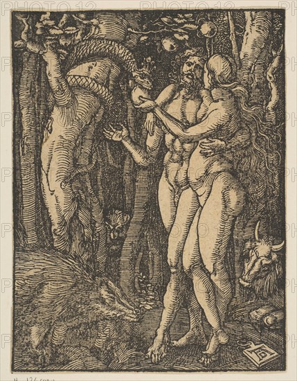 Adam and Eve, from the Small Passion, copy.n.d. Creator: Johann Mommard.