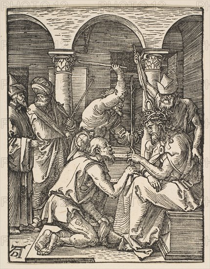 Christ Crowned with Thorns, from The Small Passion, ca. 1509. Creator: Albrecht Durer.