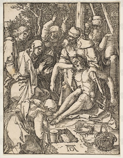 The Lamentation, from The Small Passion, ca. 1509. Creator: Albrecht Durer.