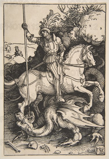 Saint George and the Dragon, ca. 1504. Creator: Albrecht Durer.